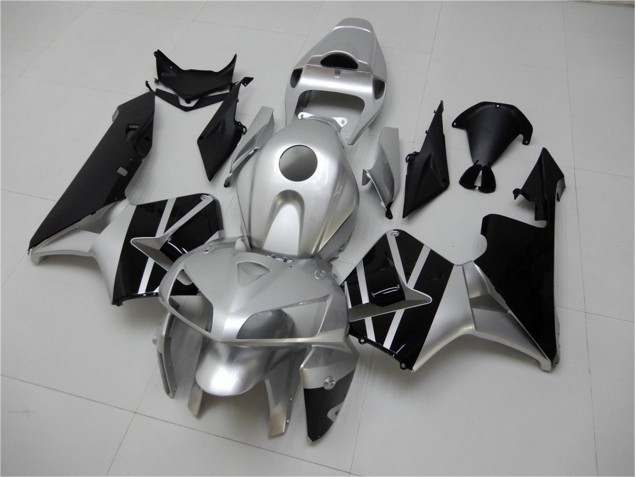 Argent Noir Carénage CBR 600 RR 05-06 Argent Noir Carénage CBR 600 RR 05-06