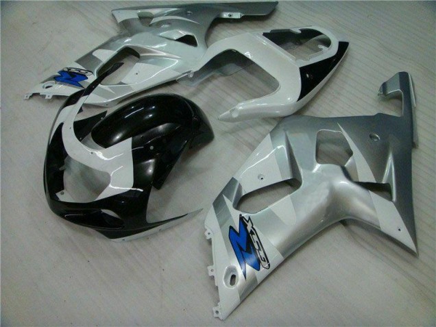 Argent Noir Carénages GSXR 600 / 750 K1 K2 K3 01-03 Argent Noir Carénages GSXR 600 / 750 K1 K2 K3 01-03