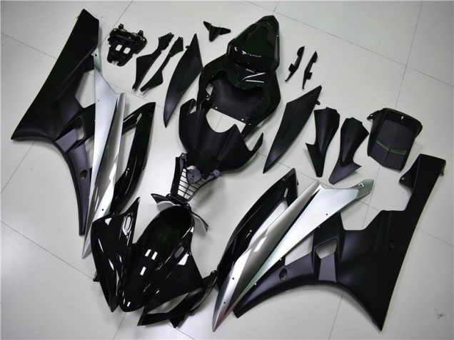Argent Noir Kit Carénages Complet R6 06-07 Argent Noir Kit Carénages Complet R6 06-07