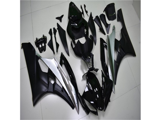 Argent Noir Kit Carénages Complet R6 06-07 Argent Noir Kit Carénages Complet R6 06-07