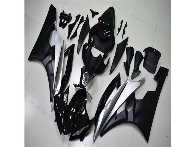 Argent Noir Kit Carénages Complet R6 06-07 Argent Noir Kit Carénages Complet R6 06-07