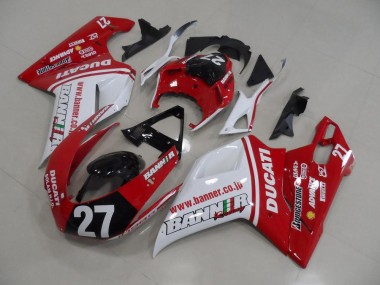 Bannière 27 Carénage Ducati 848 1098 1198 07-14