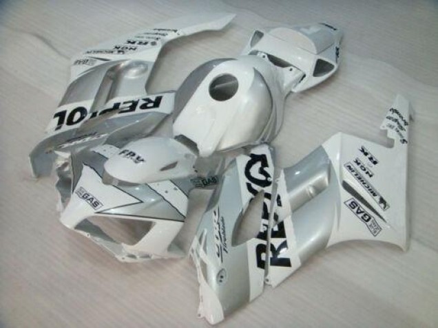 Blanc Argent Noir Repsol Carénages CBR 1000 RR 04-05 Blanc Argent Noir Repsol Carénages CBR 1000 RR 04-05
