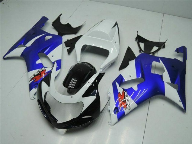 Blanc Bleu Carénage GSXR 600 / 750 K1 K2 K3 01-03 Blanc Bleu Carénage GSXR 600 / 750 K1 K2 K3 01-03