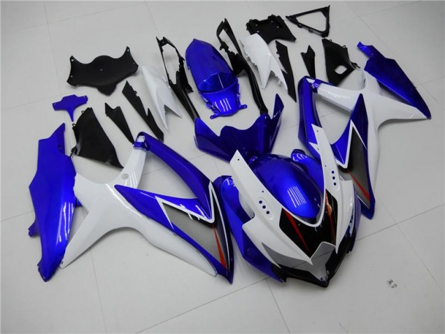 Blanc Bleu Carénage GSXR 600 / 750 K8 08-10 Blanc Bleu Carénage GSXR 600 / 750 K8 08-10