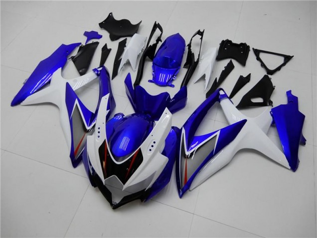 Blanc Bleu Carénage GSXR 600 / 750 K8 08-10 Blanc Bleu Carénage GSXR 600 / 750 K8 08-10