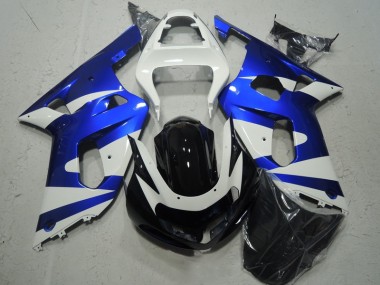 Blanc Bleu Carénage GSXR 600 K1 K2 K3 01-03