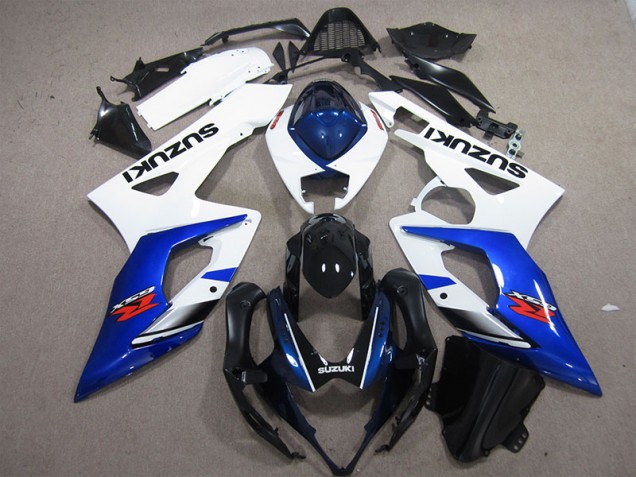 Blanc Bleu Carénages GSXR 1000 K5 05-06 Blanc Bleu Carénages GSXR 1000 K5 05-06
