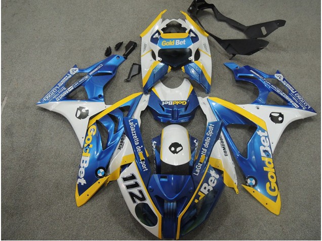 Blanc Bleu GoldBet 112 Carénage S1000RR 09-14 Blanc Bleu GoldBet 112 Carénage S1000RR 09-14