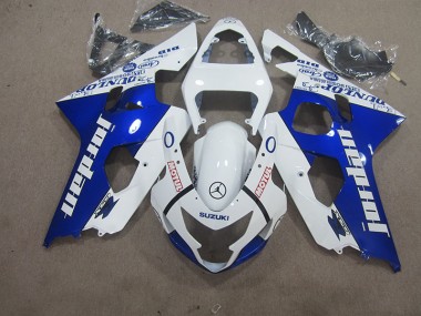 Blanc Bleu Motul Carénage GSXR 600 K4 04-05