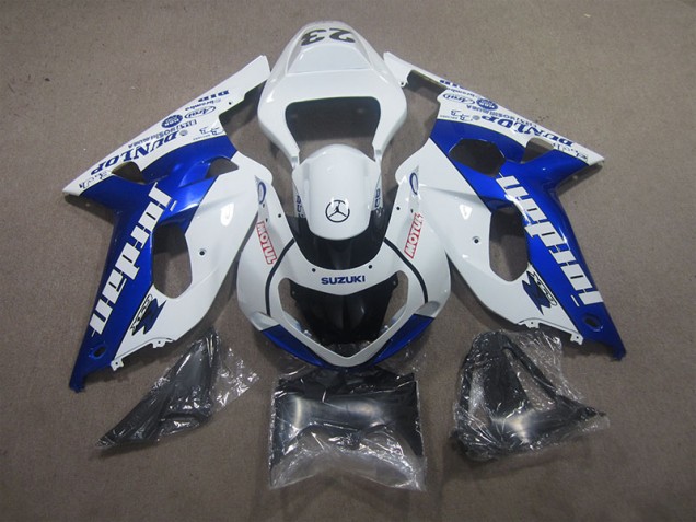 Blanc Bleu Motul Carénages GSXR 600 K1 K2 K3 01-03 Blanc Bleu Motul Carénages GSXR 600 K1 K2 K3 01-03