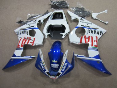 Blanc Bleu Motul Fiat Carénage R6 03-05