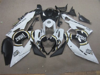 Blanc Lucky Strike Noir Motul Carénage GSXR 1000 K5 05-06