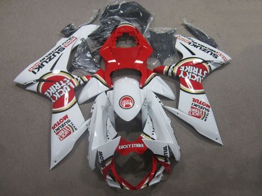 Blanc Lucky Strike Rouge Motul Carénage GSXR 600 K11 11-24