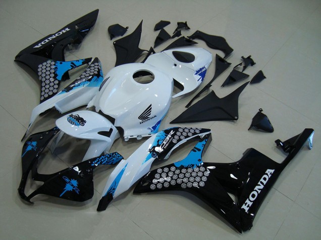 Blanc Noir Bleu Carénage CBR 600 RR 07-08 Blanc Noir Bleu Carénage CBR 600 RR 07-08