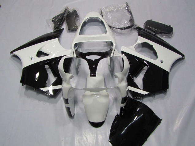 Blanc Noir Carénage ZX6R 00-02 Blanc Noir Carénage ZX6R 00-02