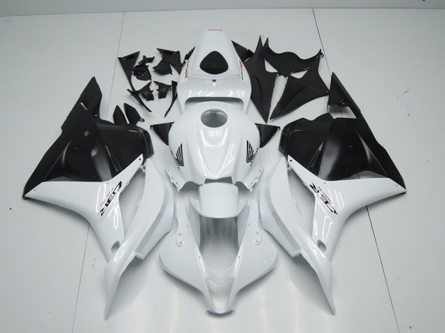 Blanc Noir Mat Carénage CBR 600 RR 09-12 Blanc Noir Mat Carénage CBR 600 RR 09-12