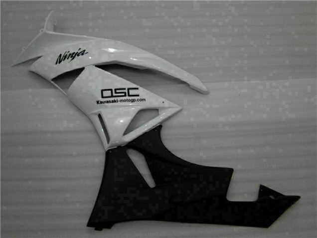 Blanc Noir Ninja Carénage ZX6R 09-12 Blanc Noir Ninja Carénage ZX6R 09-12