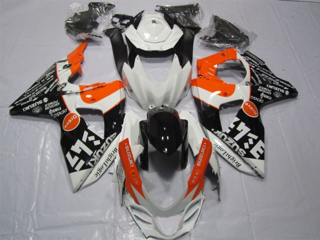 Blanc Noir Orange Bright Logic Carénage GSXR 1000 K9 09-16 Blanc Noir Orange Bright Logic Carénage GSXR 1000 K9 09-16