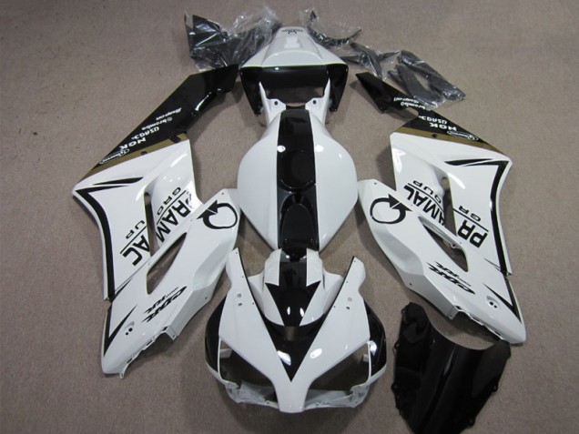 Blanc Noir PRAMAC Carénage CBR 1000 RR 04-05 Blanc Noir PRAMAC Carénage CBR 1000 RR 04-05