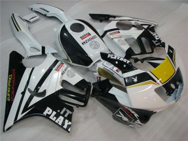 Blanc Noir Playboy Carénage CBR 600 F3 95-98 Blanc Noir Playboy Carénage CBR 600 F3 95-98