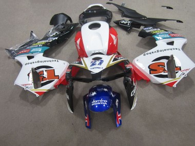Blanc Rouge Bleu Carénage CBR 600 RR 07-08