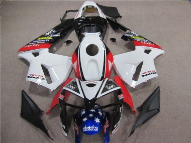 Blanc Rouge Bleu Lee Carénage CBR 600 RR 05-06