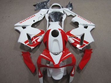Blanc Rouge Carénage CBR 600 RR 03-04