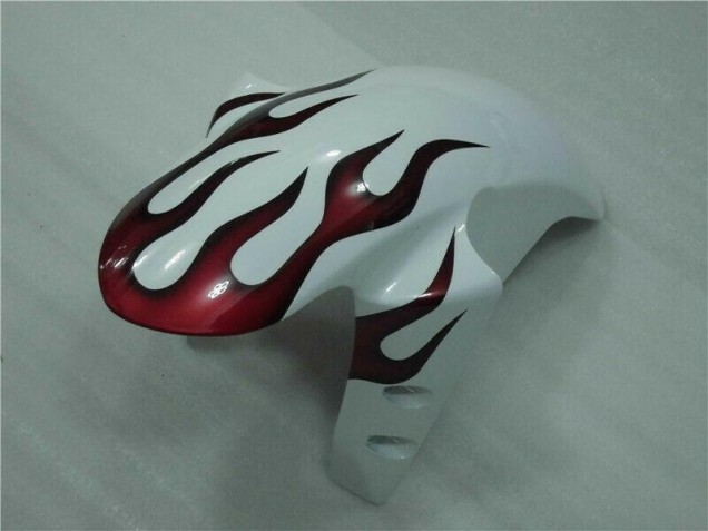 Blanc Rouge Flamme Carénage R1 04-06 Blanc Rouge Flamme Carénage R1 04-06