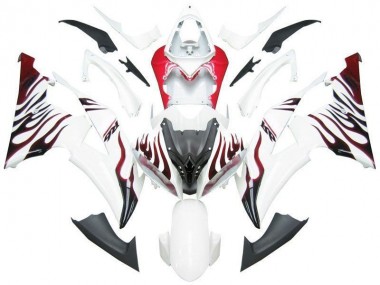 Blanc Rouge Flamme R6 Carénage R6 08-16