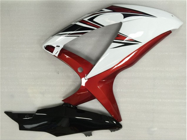 Blanc Rouge Noir Carénage GSXR 600 / 750 K8 08-10 Blanc Rouge Noir Carénage GSXR 600 / 750 K8 08-10