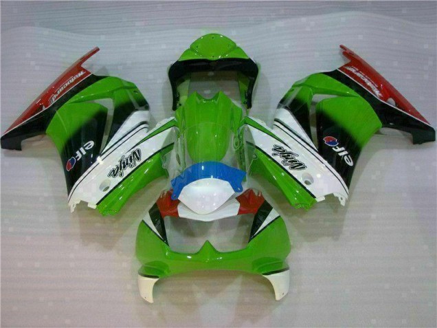 Blanc Vert Noir Ninja Carénage EX250 08-12 Blanc Vert Noir Ninja Carénage EX250 08-12