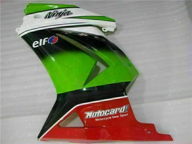 Blanc Vert Noir Ninja Carénage EX250 08-12 Blanc Vert Noir Ninja Carénage EX250 08-12