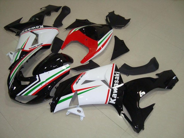 Blanc et Noir Carénage ZX10R 06-07 Blanc et Noir Carénage ZX10R 06-07