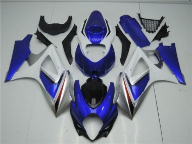 Bleu Blanc Kit Carénages & Plastique GSXR 1000 K7 07-08