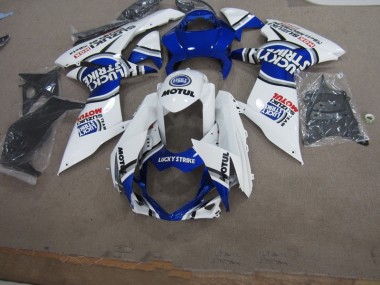 Bleu Blanc Lucky Strike Motul Carénage GSXR 600 K11 11-24