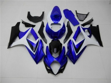 Bleu Blanc Noir Carénage GSXR 1000 K7 07-08