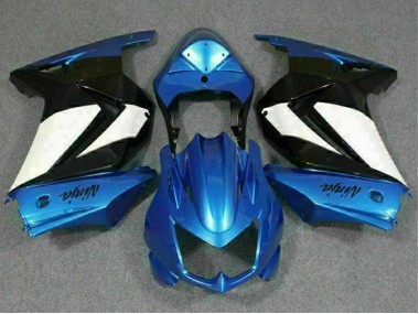 Bleu Blanc Noir Ninja Carénages EX250 08-12