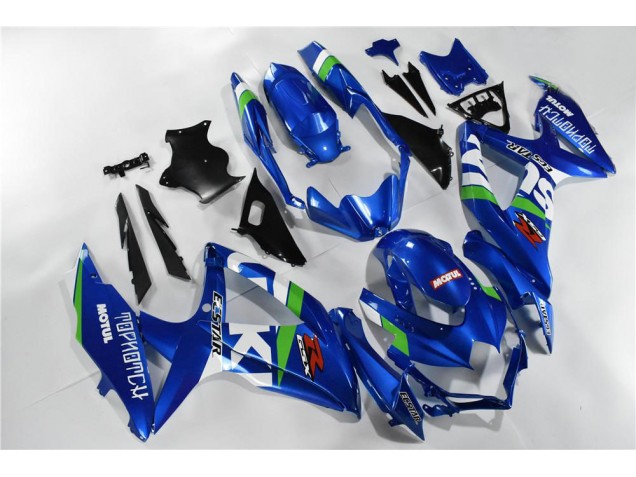 Bleu Blanc Vert Carénage GSXR 600 / 750 K8 08-10 Bleu Blanc Vert Carénage GSXR 600 / 750 K8 08-10