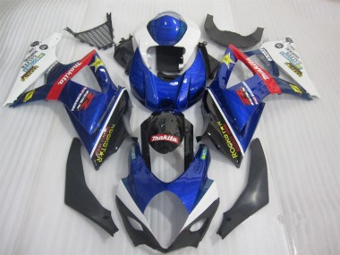 Bleu Noir Rockstar Carénage GSXR 1000 K7 07-08