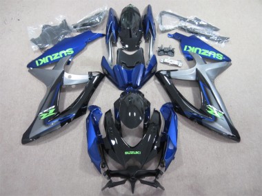 Bleu Vert Décalque Carénage GSXR 600 K8 08-10