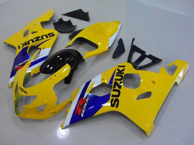 Jaune Bleu Carénage GSXR 750 K4 04-05 Jaune Bleu Carénage GSXR 750 K4 04-05
