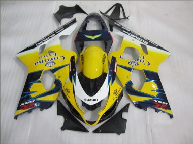 Jaune Bleu Corona Extra Carénage GSXR 600 K4 04-05