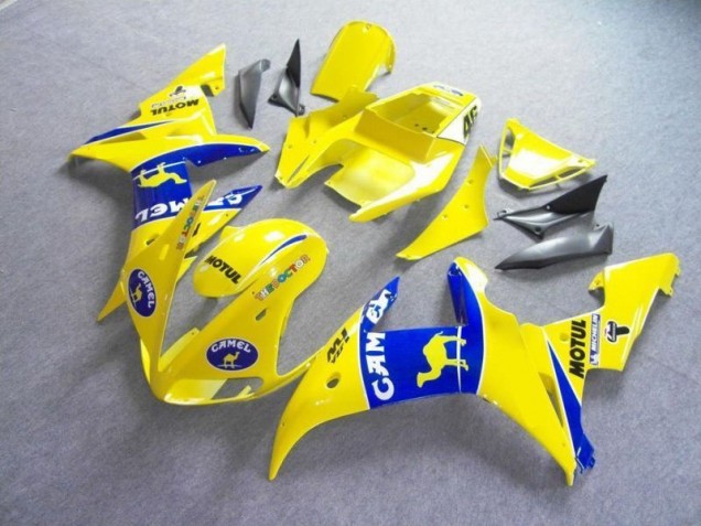 Jaune Bleu Motul Camel Carénage R6 03-05 Jaune Bleu Motul Camel Carénage R6 03-05