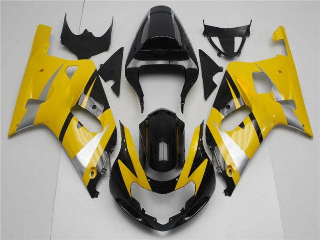 Jaune Noir Carénages GSXR 600 / 750 K1 K2 K3 01-03 Jaune Noir Carénages GSXR 600 / 750 K1 K2 K3 01-03