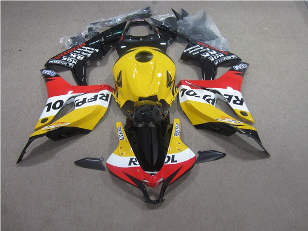 Jaune Rouge Noir Repsol Carénage CBR 600 RR 07-08 Jaune Rouge Noir Repsol Carénage CBR 600 RR 07-08