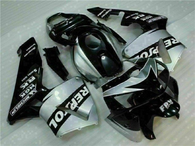Noir Argent Repsol Carénage CBR 600 RR 05-06 Noir Argent Repsol Carénage CBR 600 RR 05-06