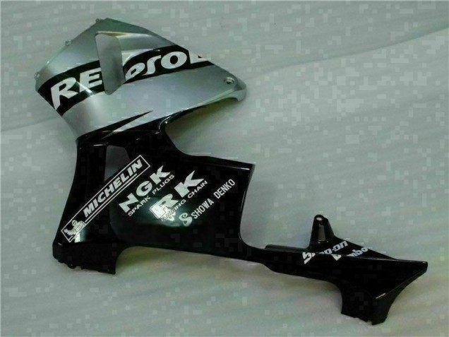 Noir Argent Repsol Carénage CBR 600 RR 05-06 Noir Argent Repsol Carénage CBR 600 RR 05-06