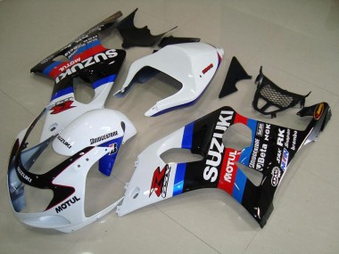 Noir Blanc Bleu Carénage GSXR 1000 K1 00-02