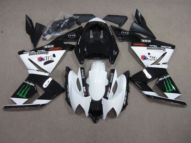 Noir Blanc Monster Carénage ZX10R 03-05 Noir Blanc Monster Carénage ZX10R 03-05